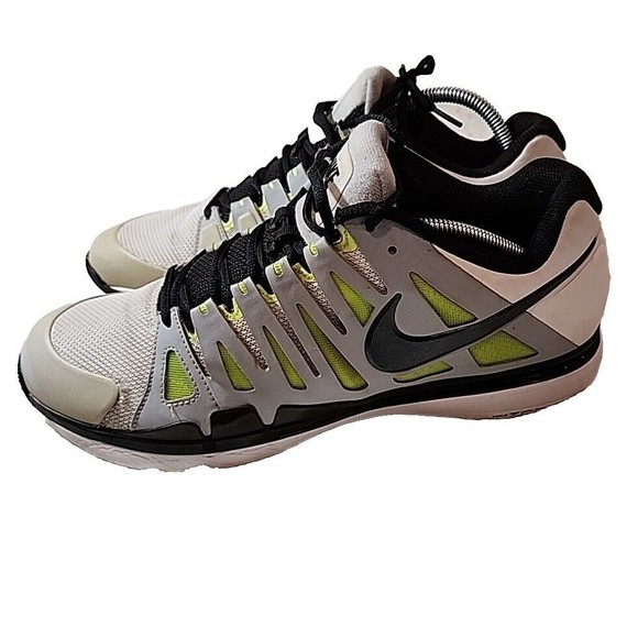 Nike Zoom Vapor 9 Tour Platinum Volt Federline Tennis Shoes Sneakers Men's‎ 11.5
